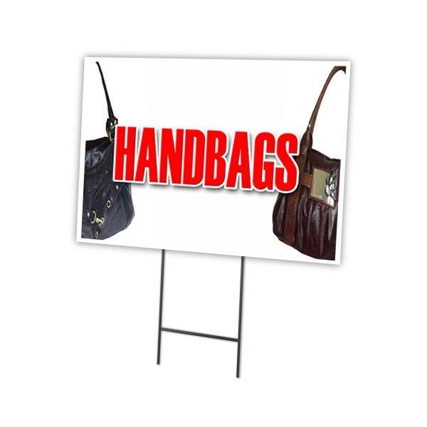 Signmission Handbags Yard Sign & Stake outdoor plastic coroplast window, C-1824 Handbags C-1824 Handbags - main
